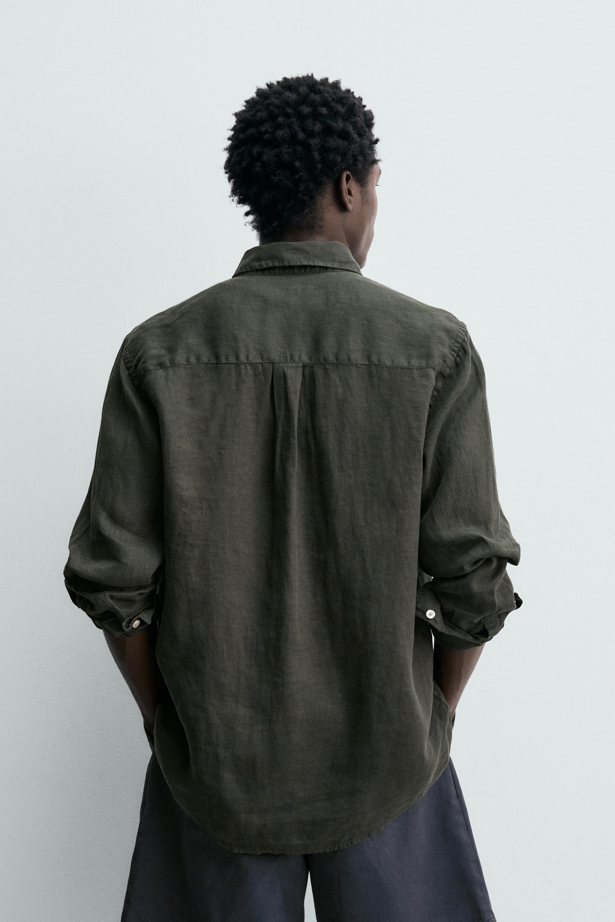 CHEMISE REGULAR FIT 100 % LIN